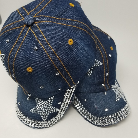 12 Denim Jean\'s Crystals style Ladies hats